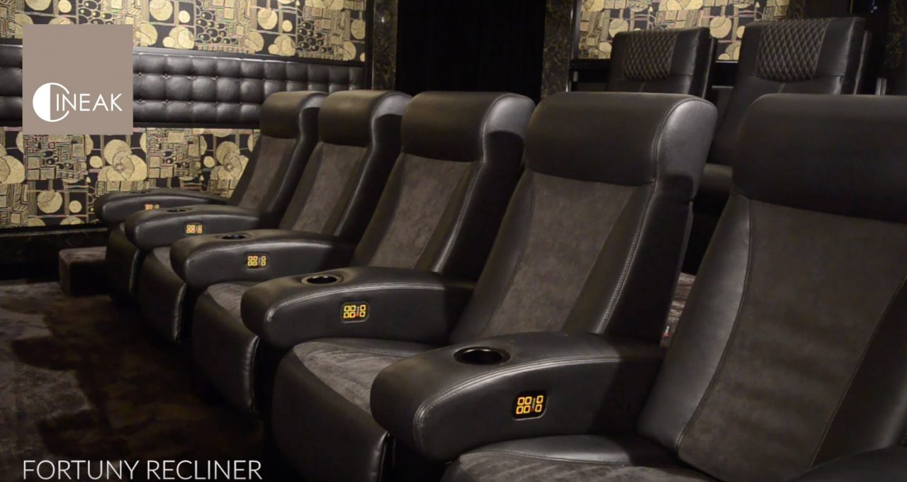 Fortuny Recliner - 3way motorised mechanism, luxury Home Theater seat
