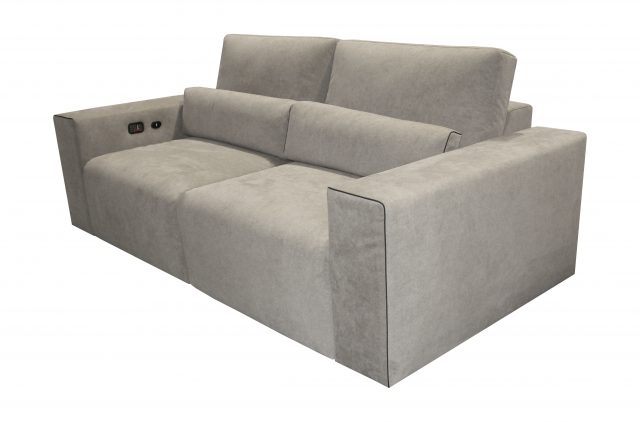 Largo Media room Cinema theater seat modern sofa grey