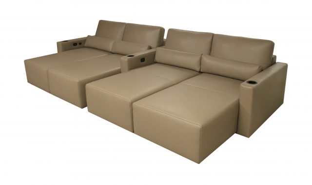 Largo Media room Cinema theater seat modern lounge chaise beds