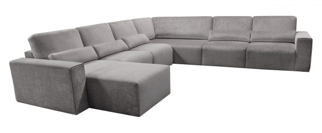 Largo Media room Cinema L-shape Cineak grey