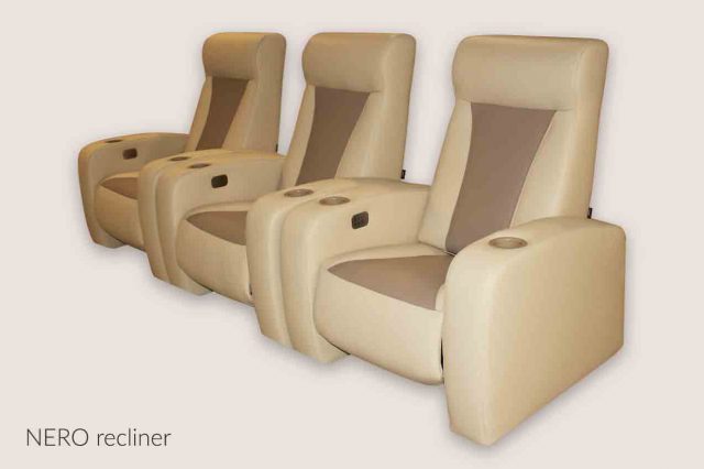 Nero recliner combined leather