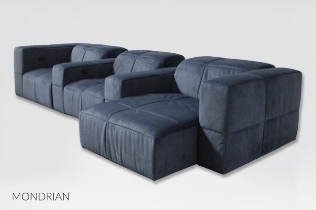 Mondrian luxury design sofa for home theater