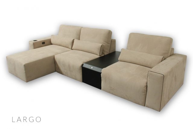 Largo Seating by Cineak luxury cinema Living room storage
