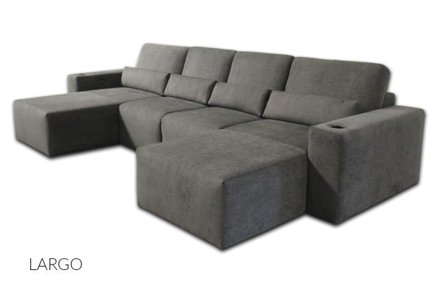 Largo U-shape sofa home theater by Cineak