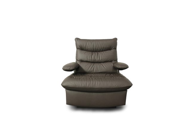 Harv by Cineak. Contemporary design relax seat in Stolz brown leather
