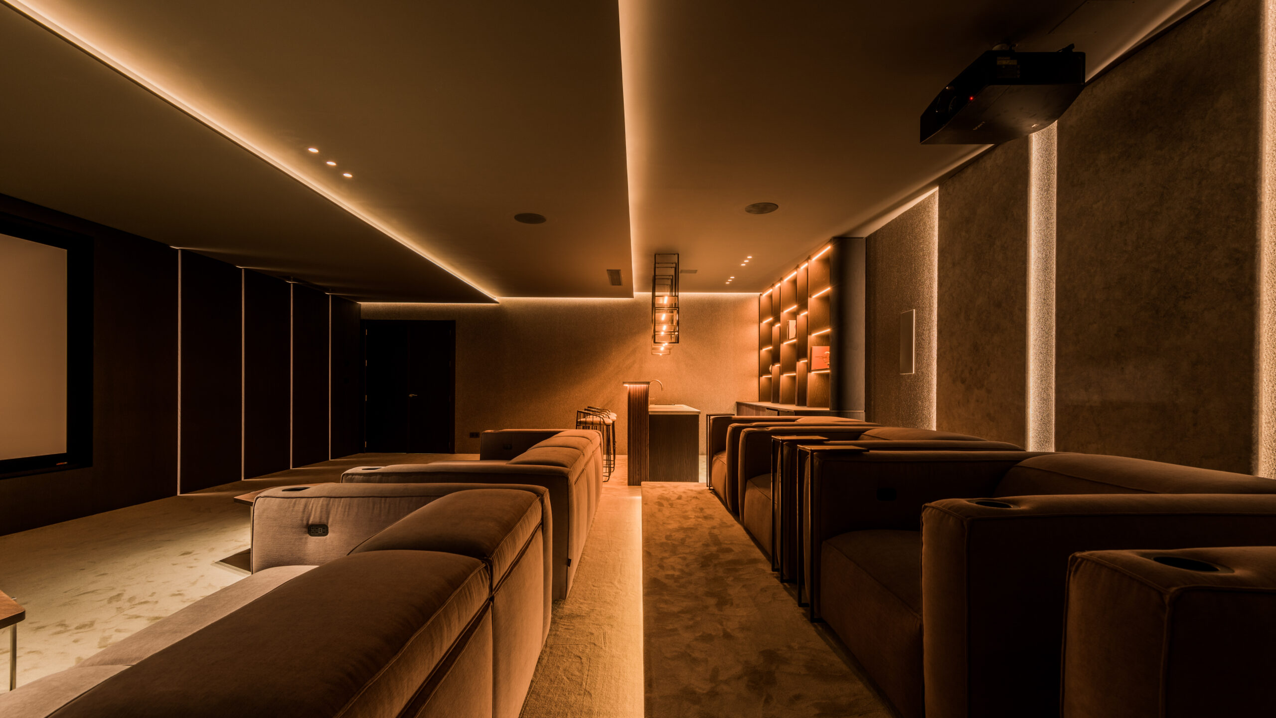 luxury cinema modern with gramercy sofa by Cineak