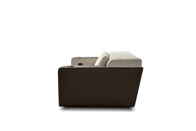 strato plus duo tone luxury cinema seat by Cineak - florian fabrics