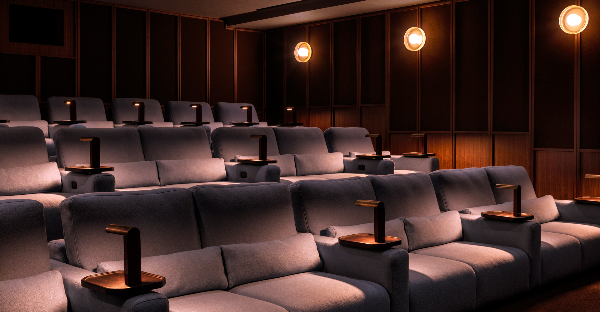 Sandbox Films - Screening room featuring Cineak\'s Largo Cinema seats